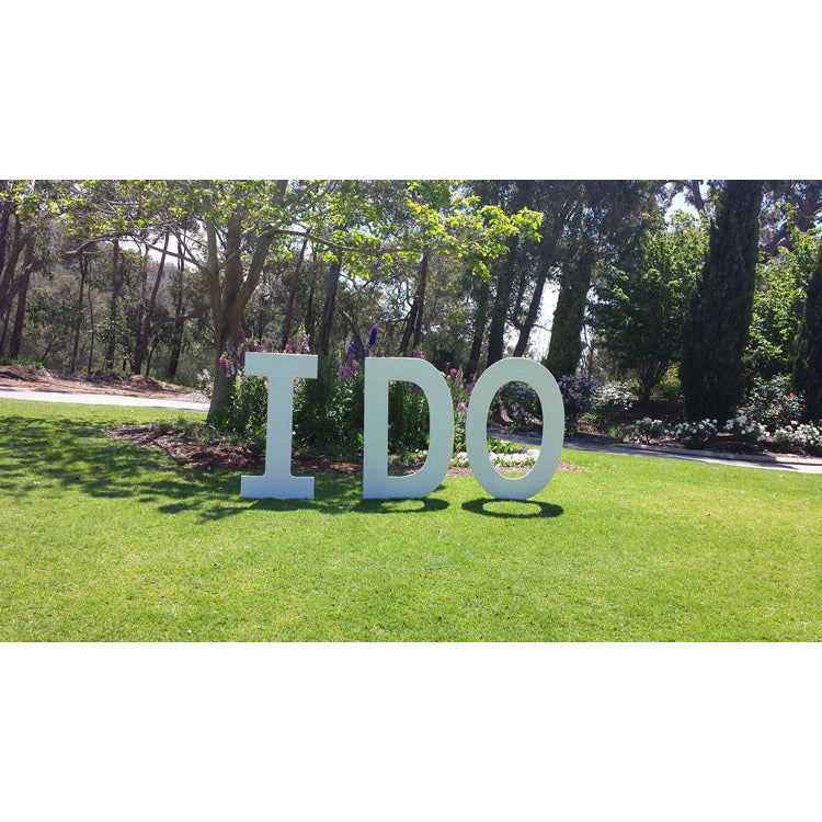 Wooden "I DO" Sign - 1.2m – Rosy Events Hire