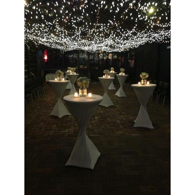 10 x Cocktail tables and 20 x Bar stools package – Rosy Events Hire