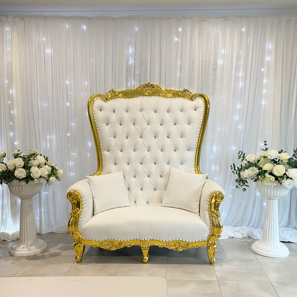 Gold double throne chair - Set 3