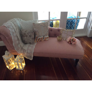 Vintage pink chaise loung