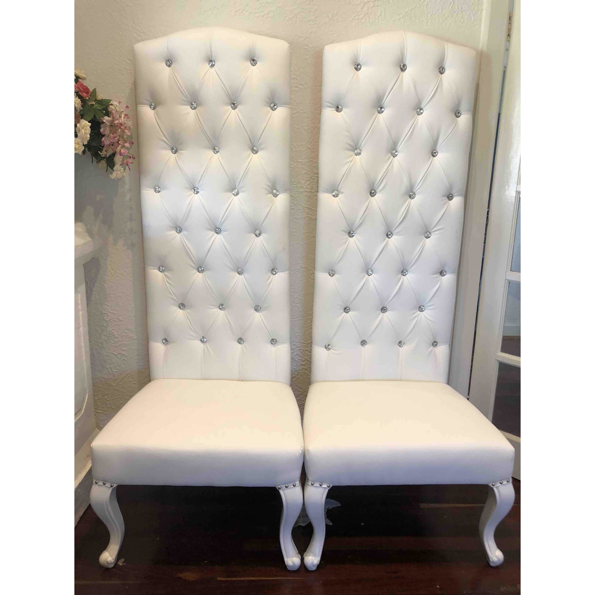 White bride&groom throne chair - Set 7