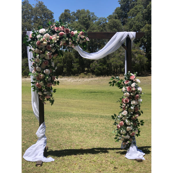 Light pink and white arbour flower arrangement  ( set 2)