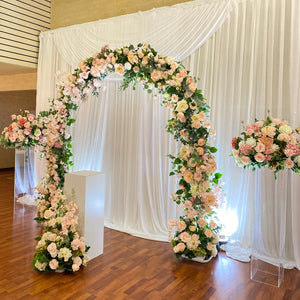 Full floral curve arch